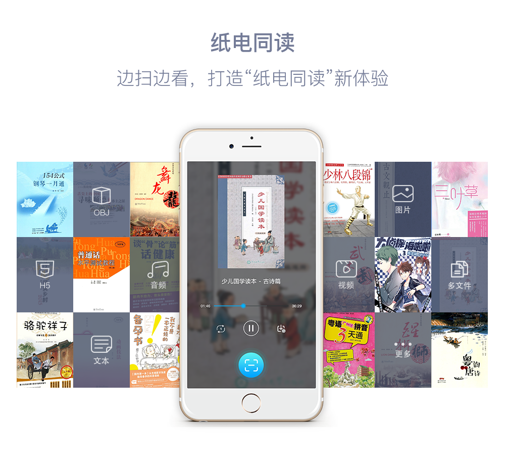 纸电同读 边扫边看，打造“纸电同读”新体验